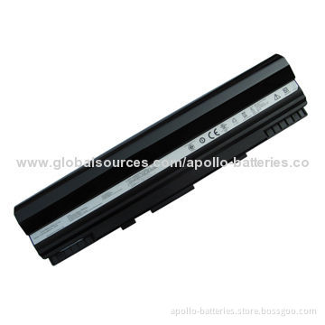 Laptop Battery, 6 Cells, 10.8V, 4,400mAh, for ASUS Eee PC 1201 and UL20 Series